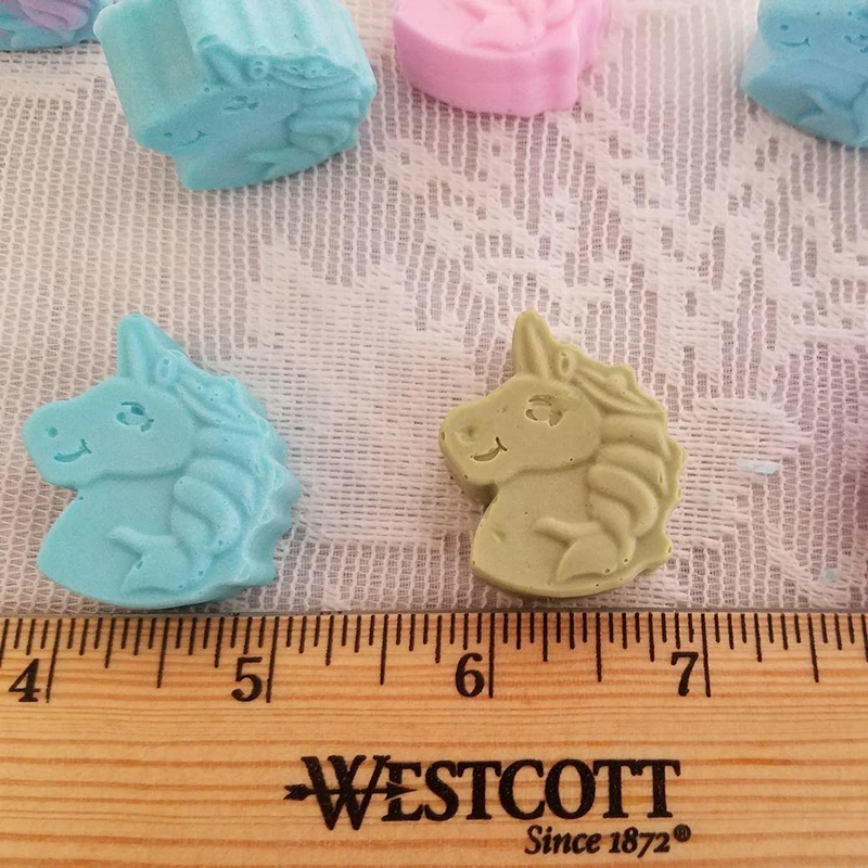 Einhorn Kopf Silikon Formen Seife Schokolade Candy Gummy Backen Jello Gelee Wachs Schmilzt Ice Cube Tray Kuchen Dekorieren Werkzeuge Topper – Detail 7