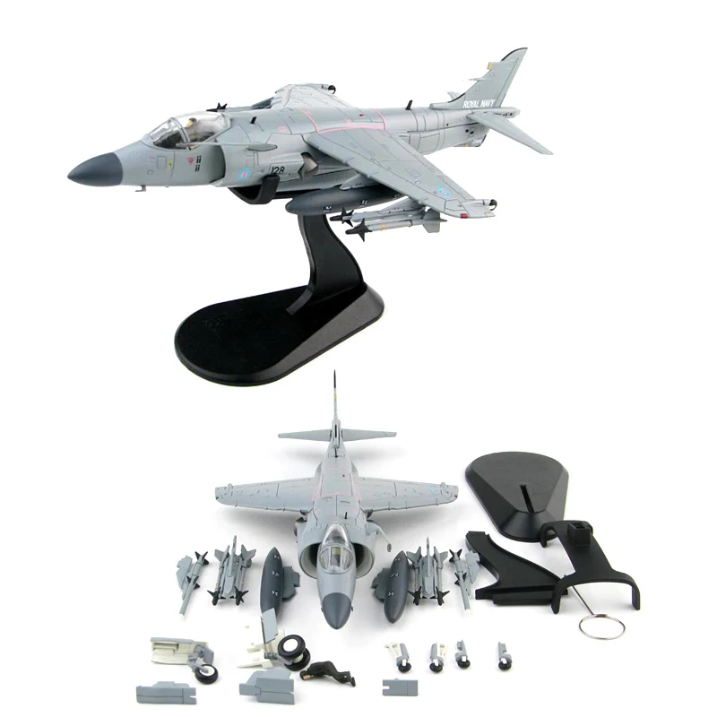 Модель самолета из сплава Королевского морского флота Harrier Jet Ha4105 коллекция 1/72 |