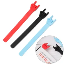 1 шт., креативная Закладка в виде рок-жеста на палец, силиконовые индивидуальные закладки на палец, маркеры для книг, школьные офисные закладки