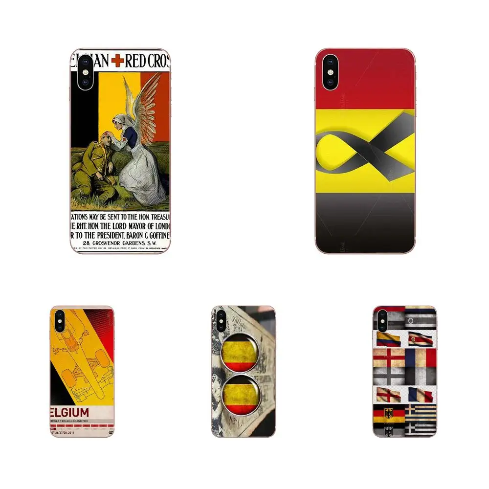 For LG G7 ThinQ G5 G6 K50 K40 K8 Q7 Q60 V40 V30 V20 V10 2018 Power 2 3Q Stylus Cute Phone Cases Vintage Retro Belgium Flag | Мобильные