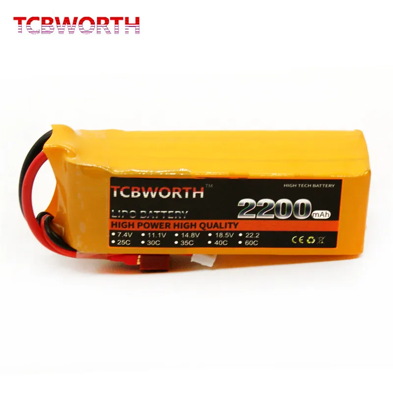 RC игрушки LiPo батарея 4S 14 8 V 2200mAh 35C Burst 70C для вертолета самолета автомобиля дрона