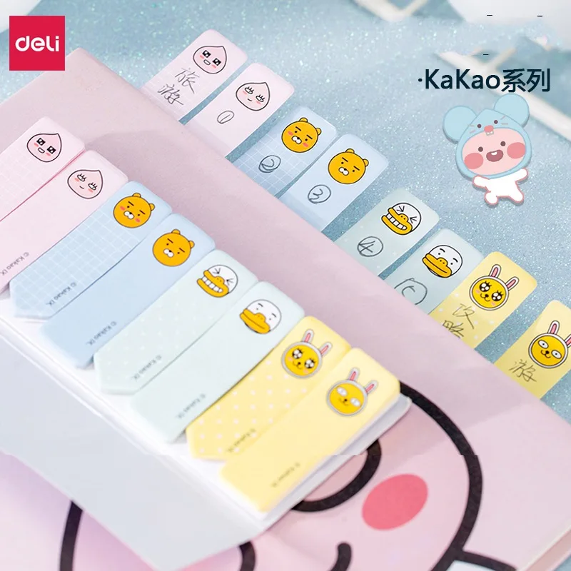 Deli блокнот для записей Стикеры заметок милый ежедневник Kakao страниц флаги список