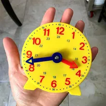 Montessori Apprendimento Degli Studenti Orologio Tempo Insegnante Gear Clock 4 Pollici 12/24 Ore AXYA