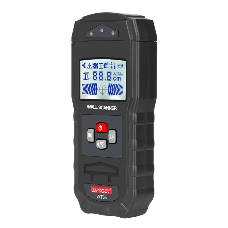 Koop WT55 Digitale Muur Scanner Detector Detecteren draad waterleidingen metalen materialen in de muur Elektrische Doos Finder Muur Detector