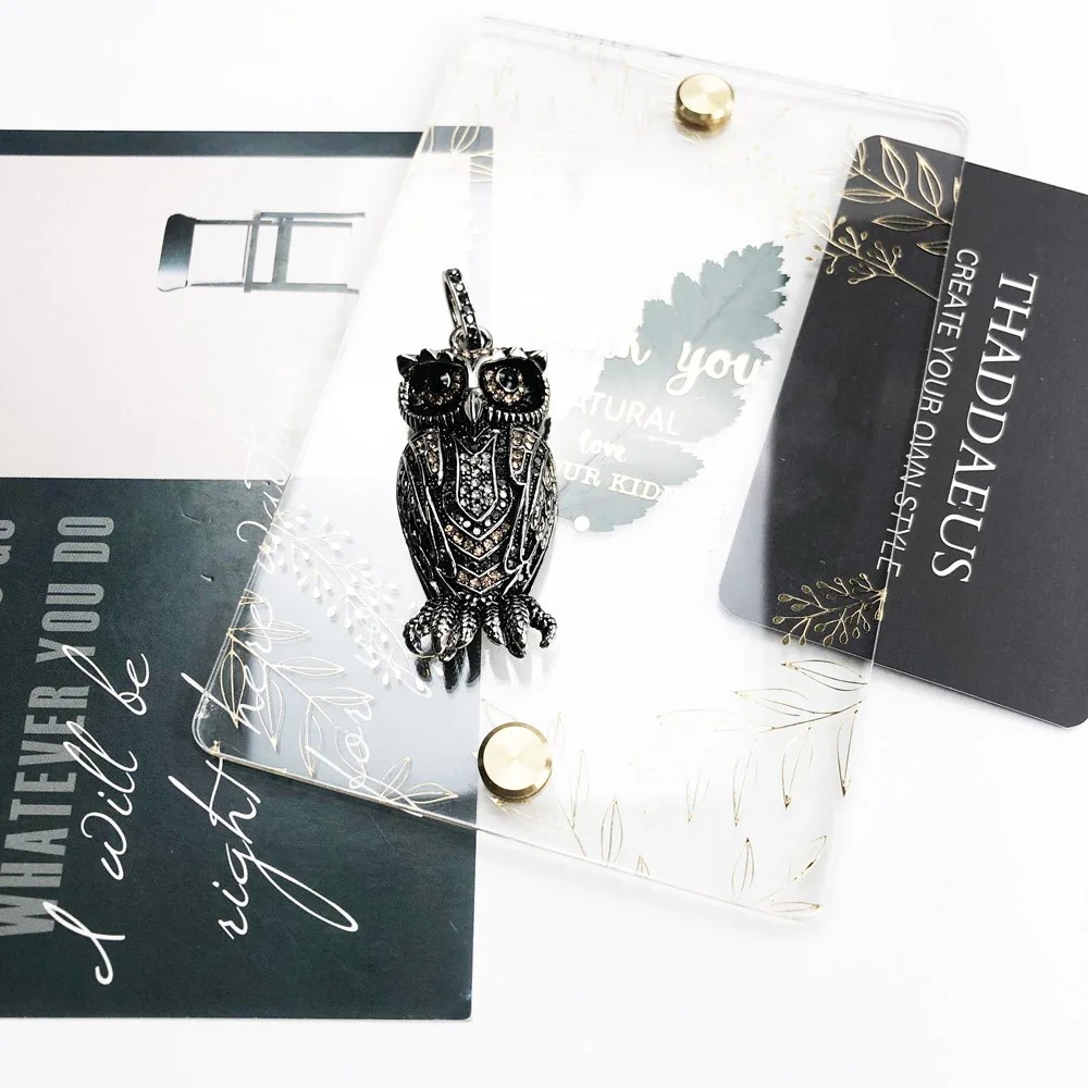 Подвеска Сова, новинка, модное ювелирное изделие Thomas Bijoux 925 пробы, серебряные аксессуары, милый подарок для Ts Soul Woman