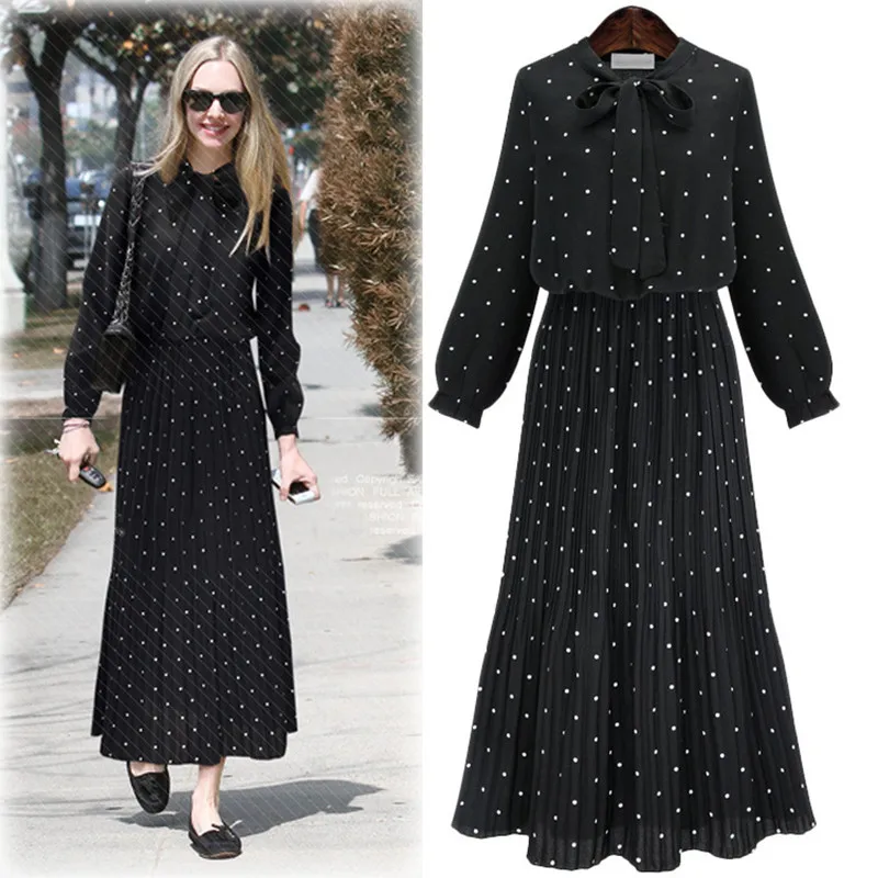 

2020 Spring New Style WOMEN'S Dress Large Size Chiffon Pleated Base