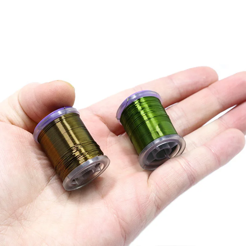 1pc 더 큰 볼륨 0.2mm/0.3mm 플라이 타이 구리 와이어 바디 가중 플라이 타이 재료 요정 버저 세그먼트 리브 플라이