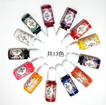 

10ML13color Epoxy Resin Diffusion Pigment Epoxy Resin Pigment alcohol ink Liquid Colorant Dye Ink Diffusion Resin Jewelry Making