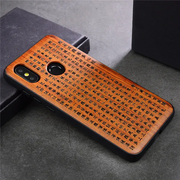 Высококачественный натуральный деревянный чехол для телефона для Xiaomi mi 8 чехол роскошный деревянный тонкий ТПУ бампер mi 8 Lite чехол для Xiaomi mi 8 SE Funda - Цвет: Color 5