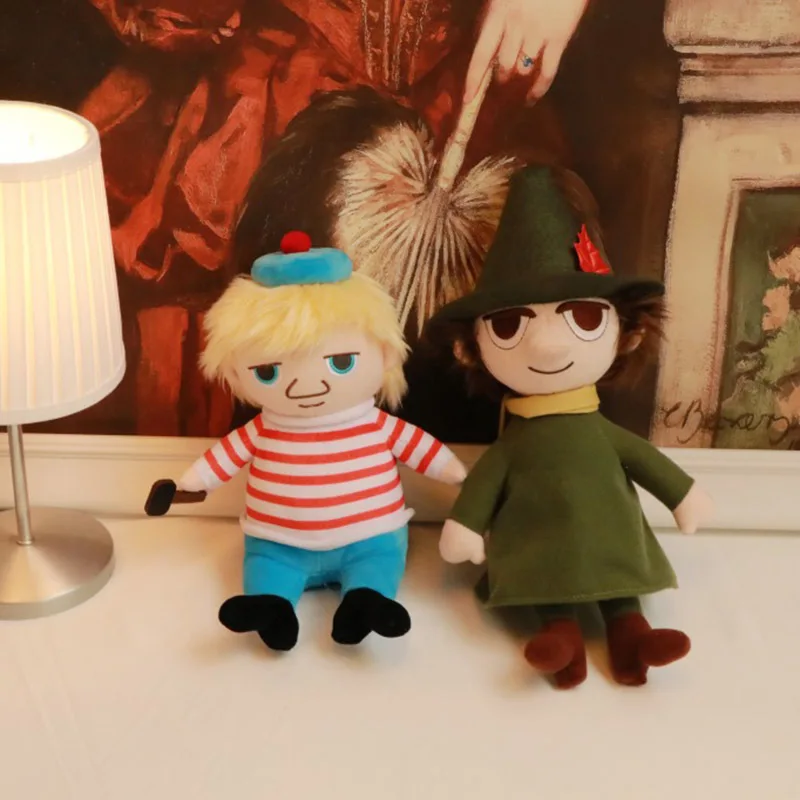 Подлинная авторизация высокое качество Moomin 27 см сидя положение уютные плюшевые куклы короткие плюшевые игрушки для дня рождения Рождественский подарок
