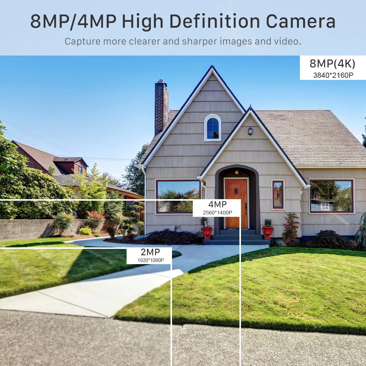 كاميرا BSDER 4K 8MP IP 4MP Ultra HD POE الصوت كشف...