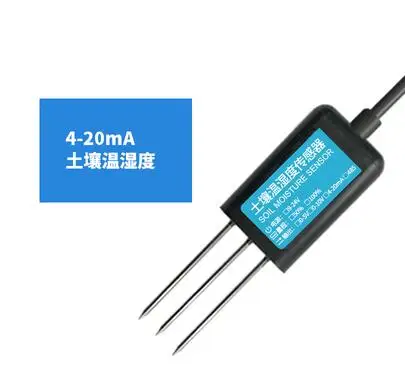 Soil Moisture Sensor Temperature and Humidity Detector Conductivity EC Salt Soil Tester Moisture Content Transmitter 