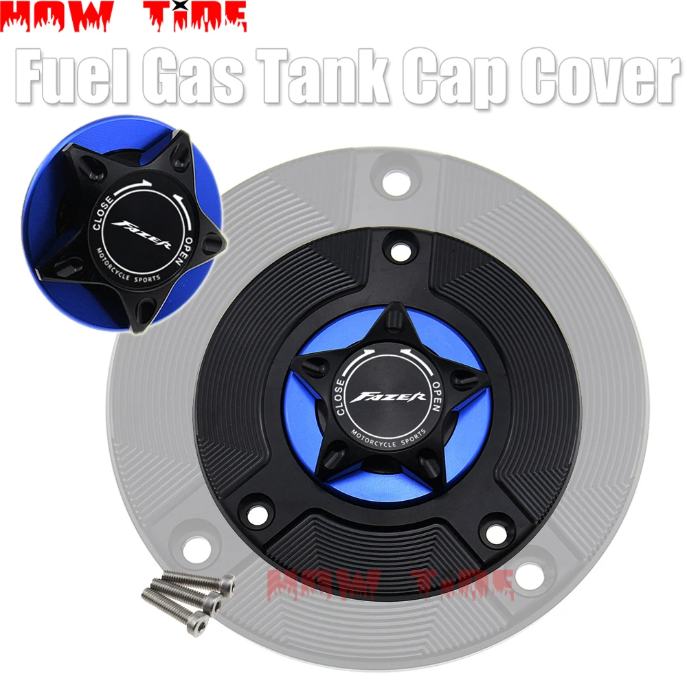 

CNC Aluminum Keyless Motorcycle Accessories Fuel Gas Tank Cap Cover for YAMAHA FZ1 FZ8 Fazer FZ1N FZ6 N/S/R XJ6/Diversion