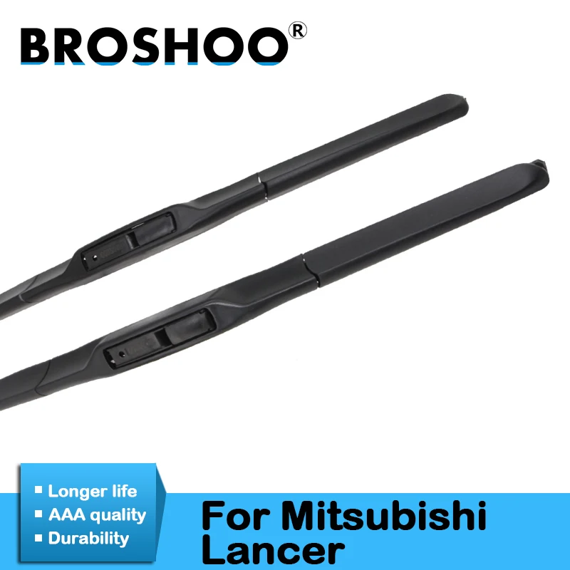 

BROSHOO Car Windscreen Wipers Blade For Mitsubishi Lancer Sedan/Wagon/Sport Model Year From 2003 To 2017 Fit Standard Hook Arm