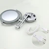 Cosmetic Mirror Silver Brass Dual Side Led Light Bathroom Mirror Extending Fold Wall Lamp Magnification 3/5/10 X Makeup Mirror 5