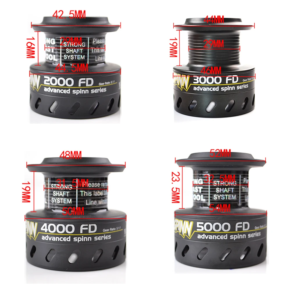 W.P.E CAMOU SPINN 2000 3000 4000 5000 Рыболовная катушка высокоскоростные 9 1 шарикоподшипники