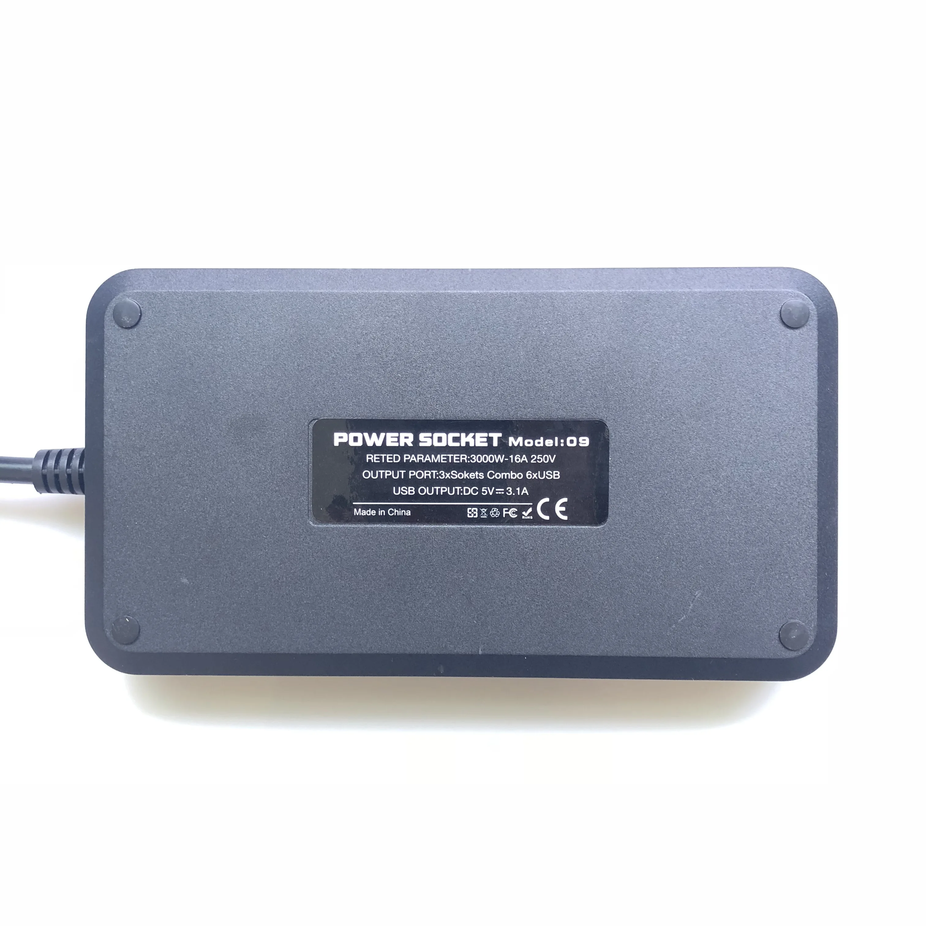 Удлинитель с защитой от перенапряжения умный USB адаптер 3 розетками