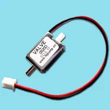 Электрический электромагнитный клапан N/C нормально закрытый маленький мини для газового воздушного клапана DC 12V