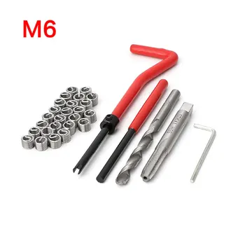 

Universal Car 30Pcs Metal Metric Thread Repair Insert M6 1.0 Pro Coil Tool Kit
