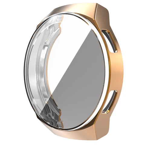 Soft Plating TPU Watch Case Screen Protector Full Cover Protective Case for Watch GT 2e Frame Accessories