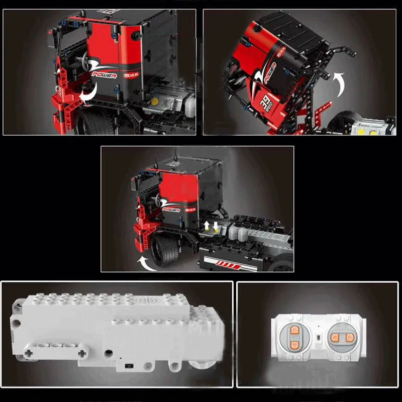 15002 RC гоночный грузовик Technic MOC 8041 кирпичи с мотором 42041 Супер автомобиль