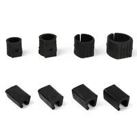 10pcs/set U Shaped Chair Leg Pad Chair Foot Bumper Damper Anti-front Tilt Non-slip Durable Tube Caps Pipe Clamp Floor Protector 2