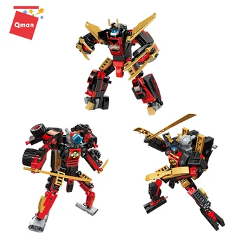 

Qman 3105 Enlightenment Product Jupiter Meteorite Takeshi 6 In 1 god Deformation Compatible With Boys Hold Assembled Toy Robots