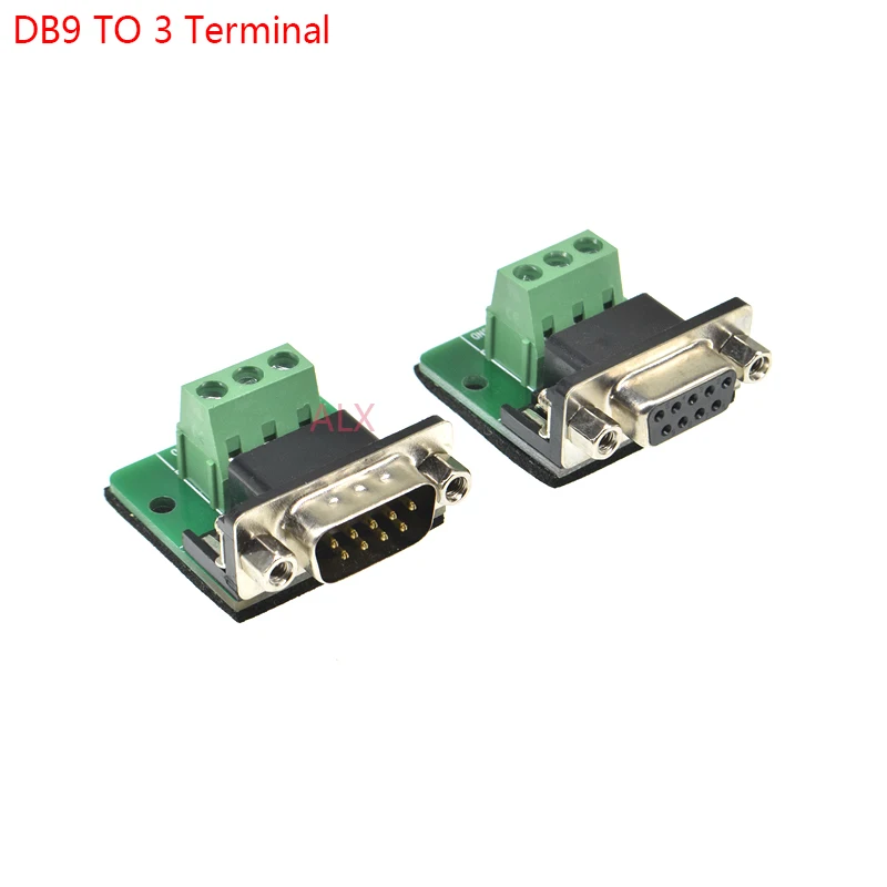 1PCS DB9 9PIN male female serial port connector to terminal adapter D-SUB COM RS232 TO RS485 converter BOARD block | Обустройство