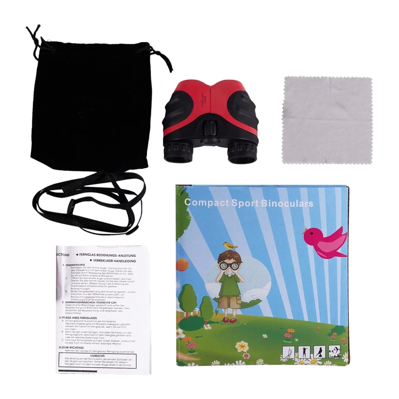 

Botique-Children 10 Times High-Definition High-Power Waterproof Shockproof Binoculars Convenient