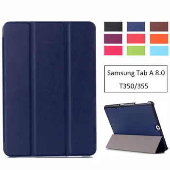 

Luxury Stand Pu Leather Case Cover For Samsung Galaxy Tab A 8.0 2016 T350 T355 SM-T355 tablet funda cases