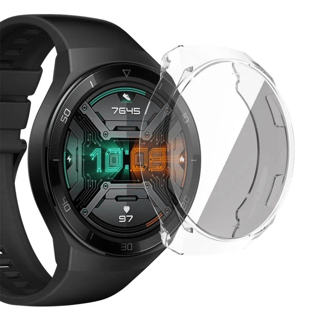 Ультрапрозрачный Мягкий защитный чехол из ТПУ для умных часов Huawei Watch GT2e