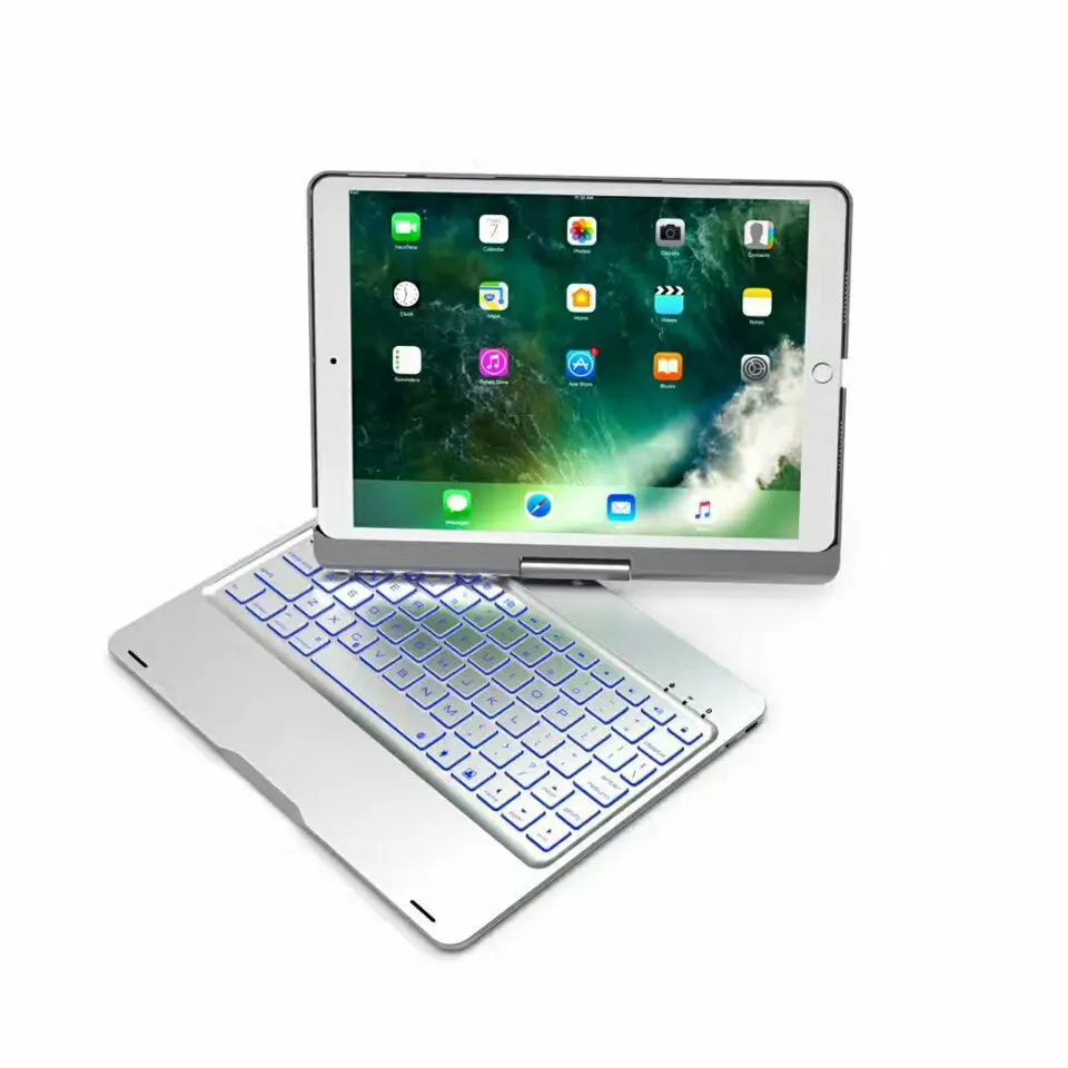 

New Style Ultra Thin iPad Pro9.7 Tablet Protective Case AIR2 Wireless Bluetooth Keyboard Aluminium Alloy Backlight