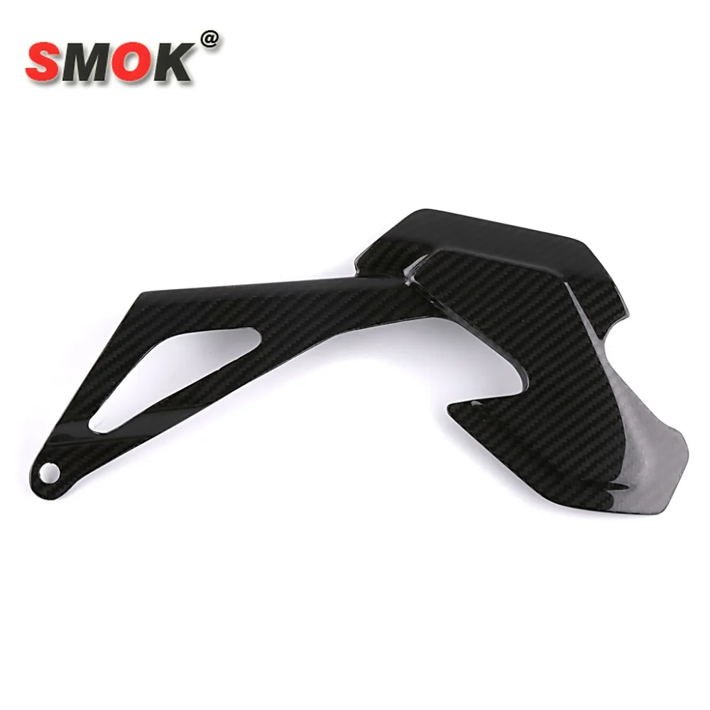 SMOK Настоящее углеродное волокно передняя защита цепи защитный чехол для Yamaha MT10 MT