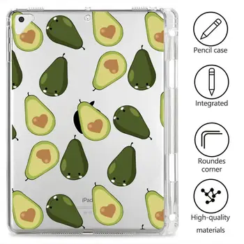 

Cute Avocado For iPad Mini 3 5 Case Tablet With Pencil Clear Soft Cover iPad 7th Generation Cases Pro 11 2020 Case Air 3 Funda