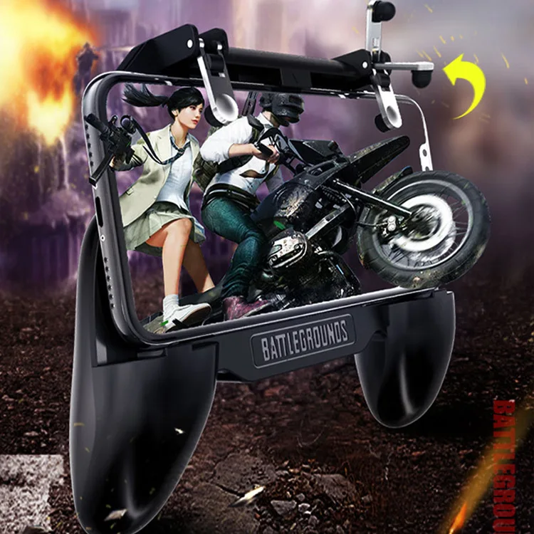  SR Mobile Gaming GamePad Cooler Cooling Fan Fire PUBG Mobile Game Controller Gamepad Joystick Metal