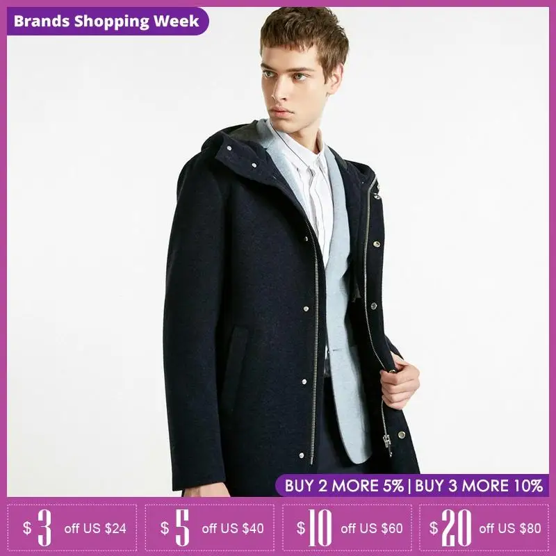 Jack Jones leisure wool mens Kintting long winter coat |218427501 Jack Jones leisure wool mens Kintting long winter coat |218427501