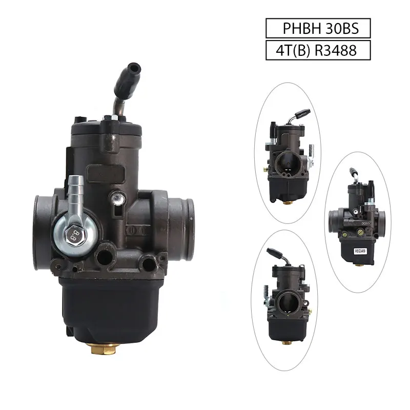 Usual DellOrto PHBH 30mm BS R3488 Motorcycle Carburetor 125-300cc 2T/4T For Yamaha Aprilia Moto Dirt Bike Off Road - - Racext 32