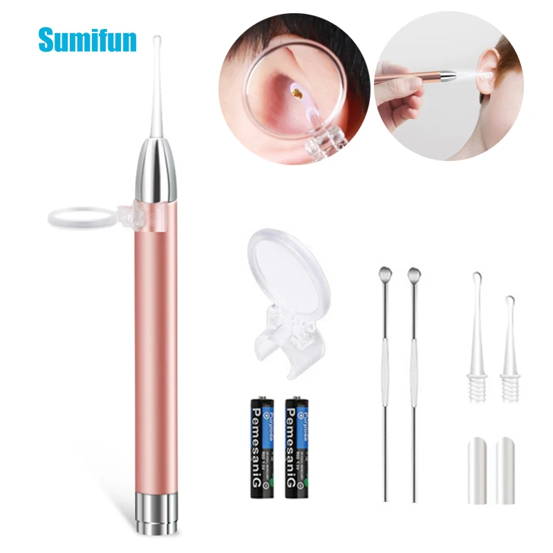

Sumifun Ear Wax Picker Stainless Steel Ear Pick Wax Removal Curette Ear Cleaner Spoon Care Clean Tool 10Pcs/set