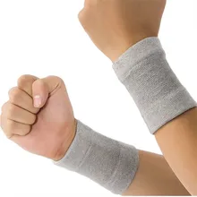 Трикотажный спандексовый браслет черно-белый с узором из нейлона ультра-стрейч баскетбольный Волан фитнес-Спорт Защита на запястье Pr