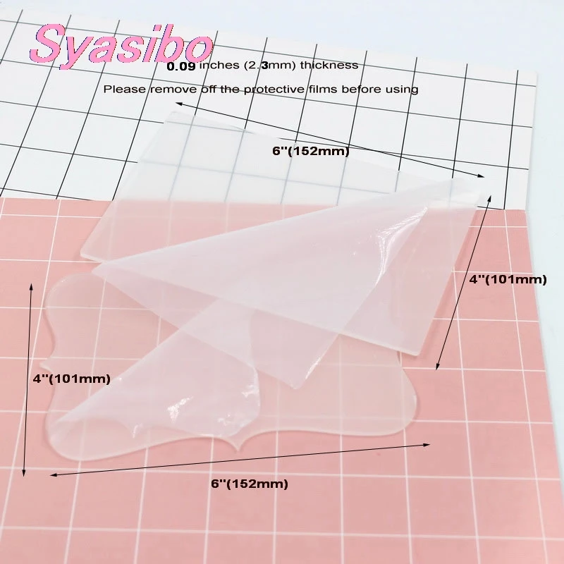  (one each) 152mm Blank Clear Acrylic Wedding Invitations Save the Date Birthday Party Invitation La - 32958229159