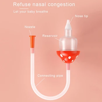 

Baby Nose Clean Silicone Infant Nasal Aspirator Care Baby Nose Nasal Inhaler Infant Preventing Backflow Aspirator Sale Season