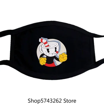 

Cuphead Circle Portrait Black Mask Officially Licensed New With Tags Washable Reusable Mask with