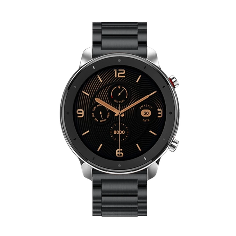 CARPRIE высококачественный ремешок для часов AMAZFIT GTR Смарт-часы 47 мм роскошный модный ремешок из нержавеющей стали металлический браслет 907