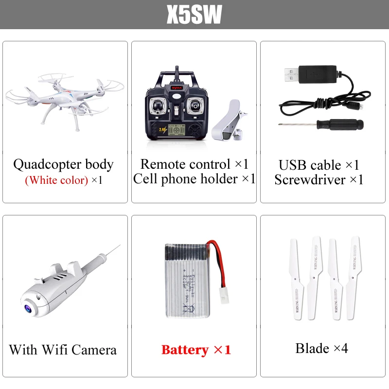SYMA X5SW Дрон с WiFi камерой передача в реальном времени FPV HD камера Дрон X5A без камеры Квадрокоптер 4CH RC вертолет