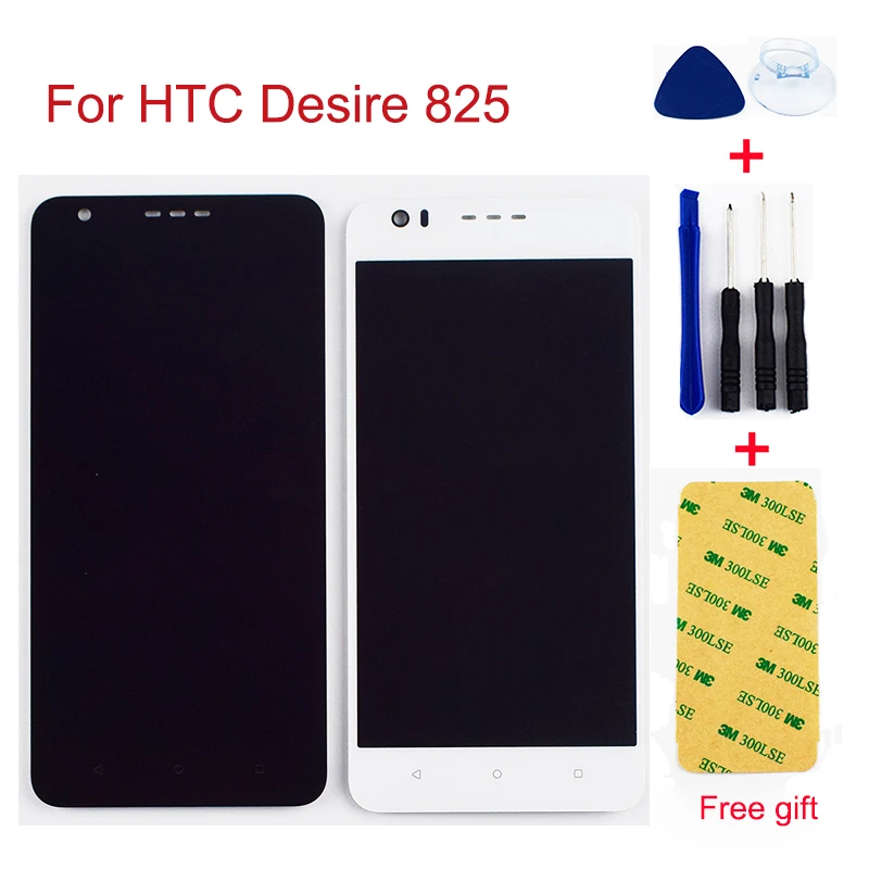Для htc Desire 825 Desire 10 Lifestyle сенсорный экран дигитайзер сенсор стекло+ ЖК-дисплей панель монитор модуль в сборе