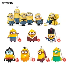 Мультяшные Желтые Миньоны серия usb флеш-накопитель 4 ГБ 8 ГБ 16 ГБ флеш-накопитель 32 Гб 64 Гб 128 ГБ креативная usb карта памяти Флешка usb 2,0
