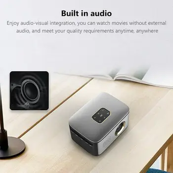 

LED Mini Projector Multimedia HD 1080P Video Portable Projector Home Theater Media Video player Smart home