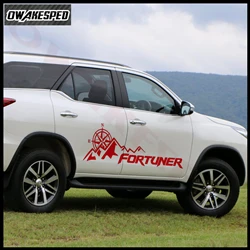 1Set Car Styling Mountain Compass Graphics Sticker Auto Body Door Side Vinyl Decal Accessories For Toyota-Fortuner (4)_副本
