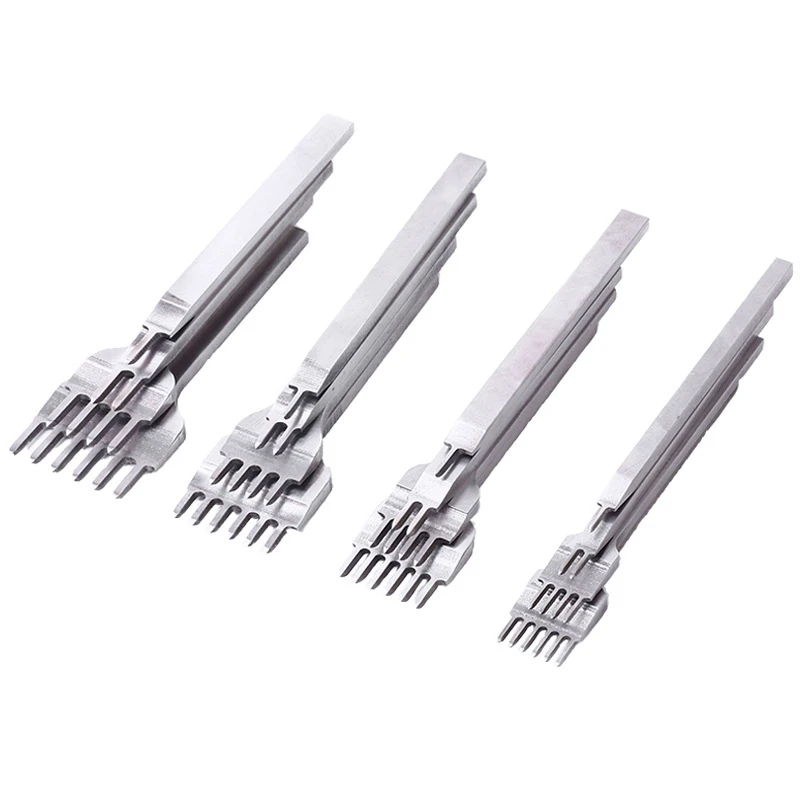 Leather Craft Tools Hole Punches Stitching Punch Diamone Chisel Set 3//4//5//6mm