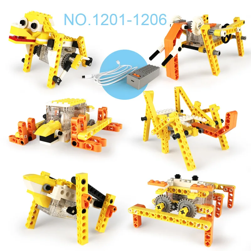 

Jinzhi Wange Assembled Science And Technology Teaching Aids Animal Machinery Building Blocks Children'S Educational DIY Toy 1201